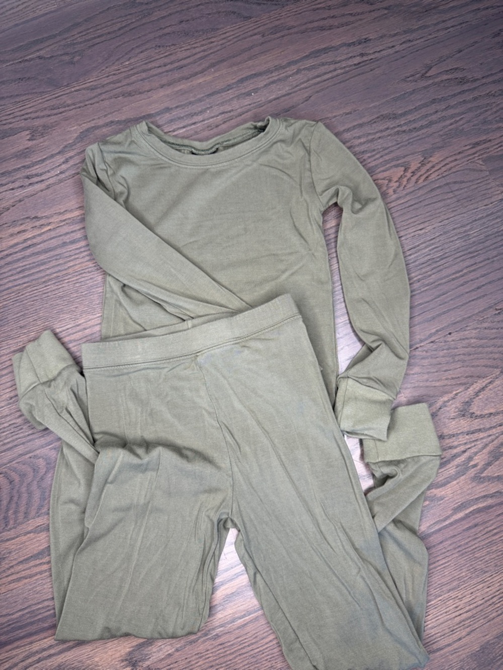 Little Sleepies Olive Green Kids Pajama Set